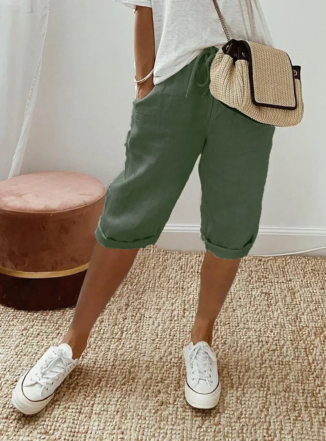 Short en lin frais