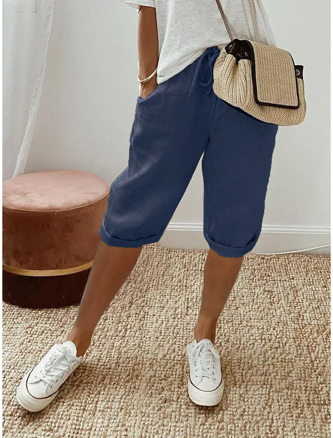 Short en lin frais