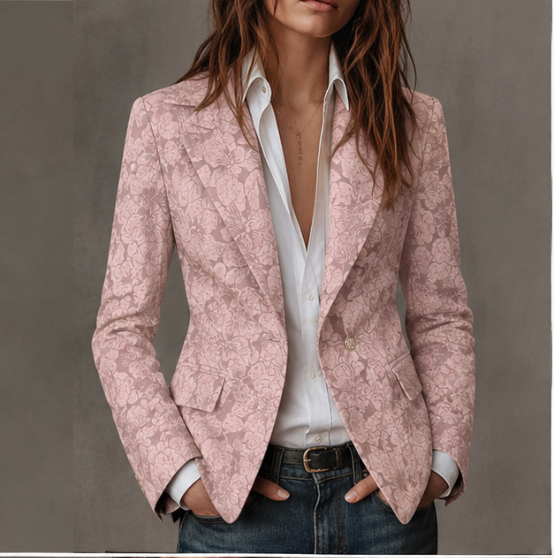 Blazer de jacquard entallat