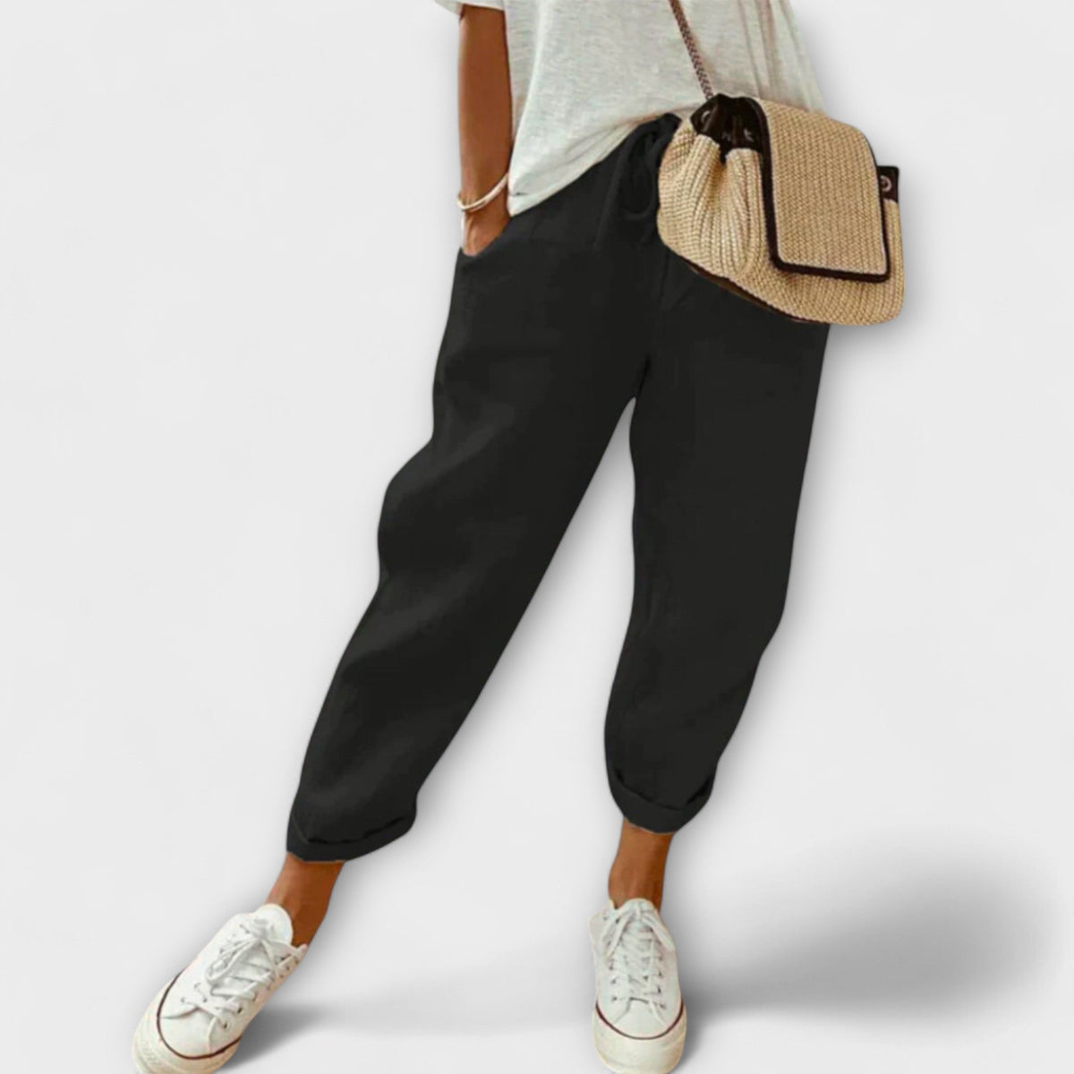 Pantaloni eleganti in lino
