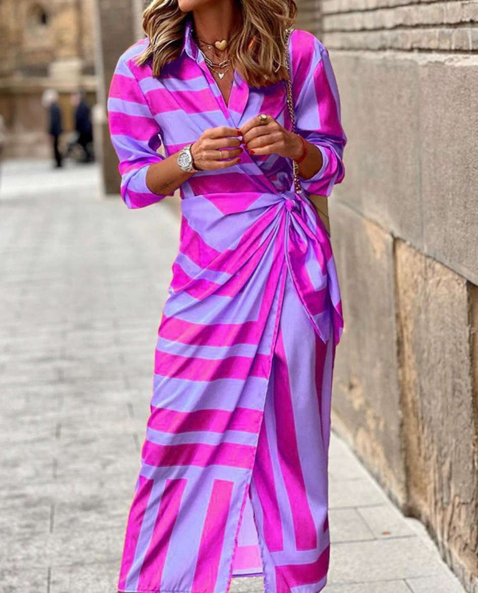 Vestit enforcat estampat