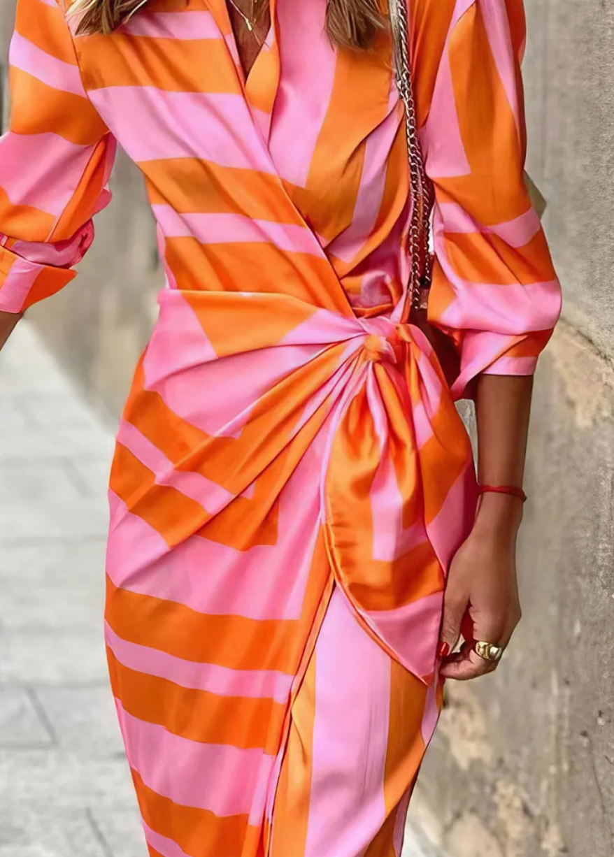 Vestit enforcat estampat
