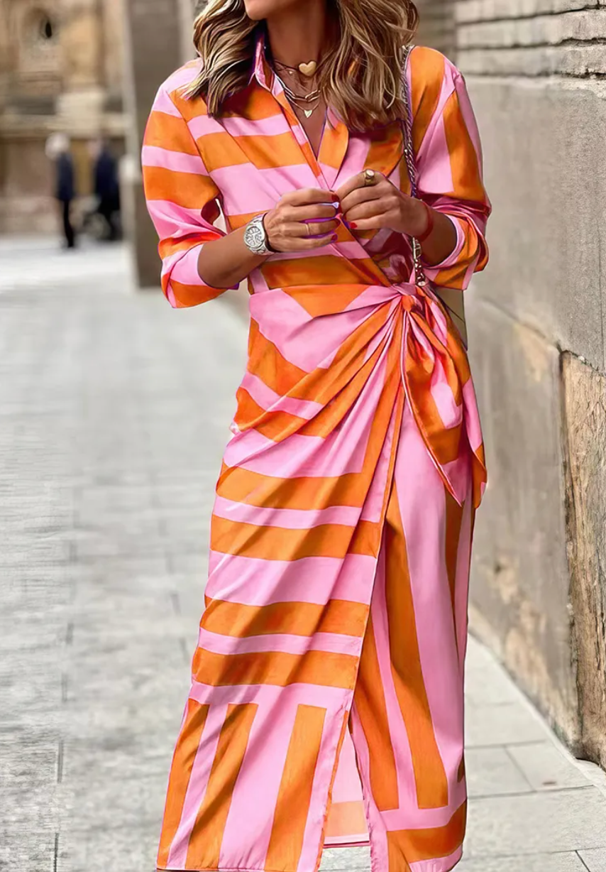 Vestit enforcat estampat