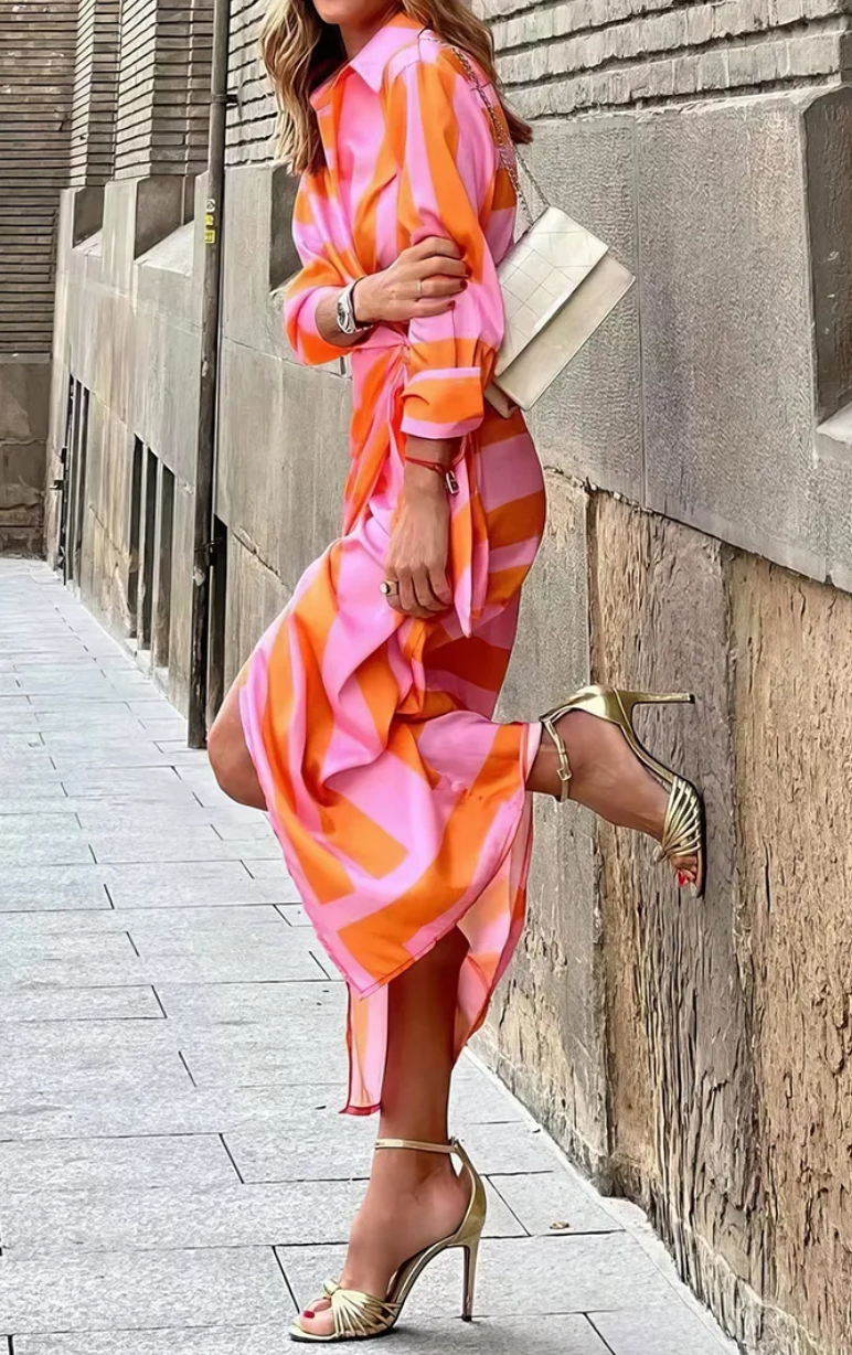 Vestit enforcat estampat