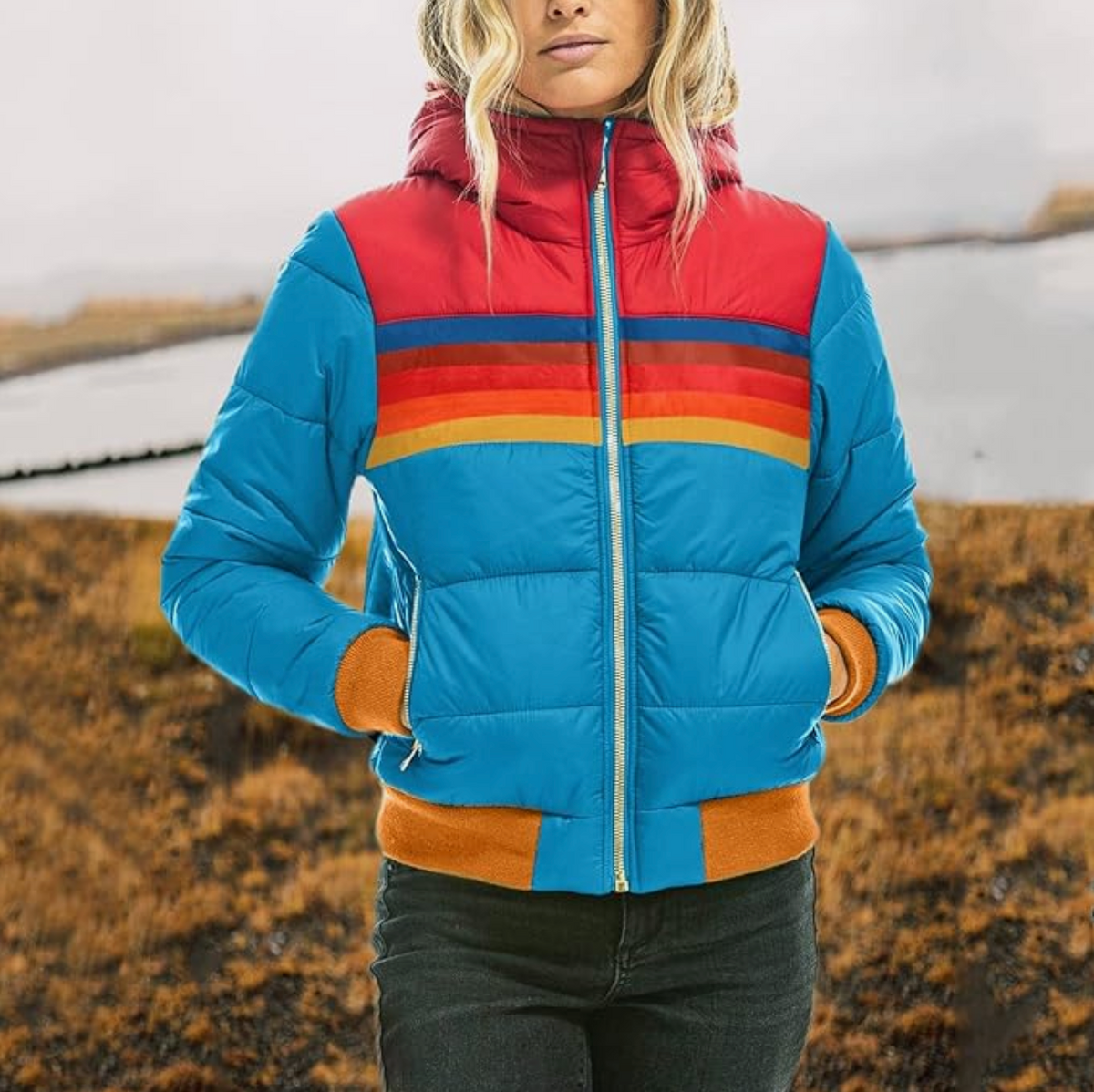 Manteau matelassé rétro