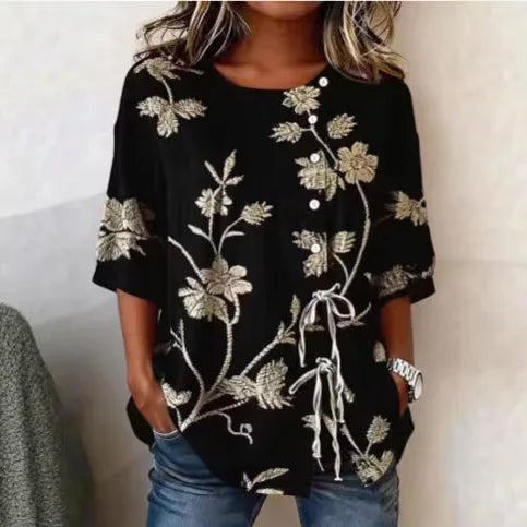 Blusa floreale elegante