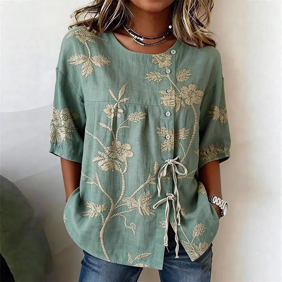 Blusa floreale elegante