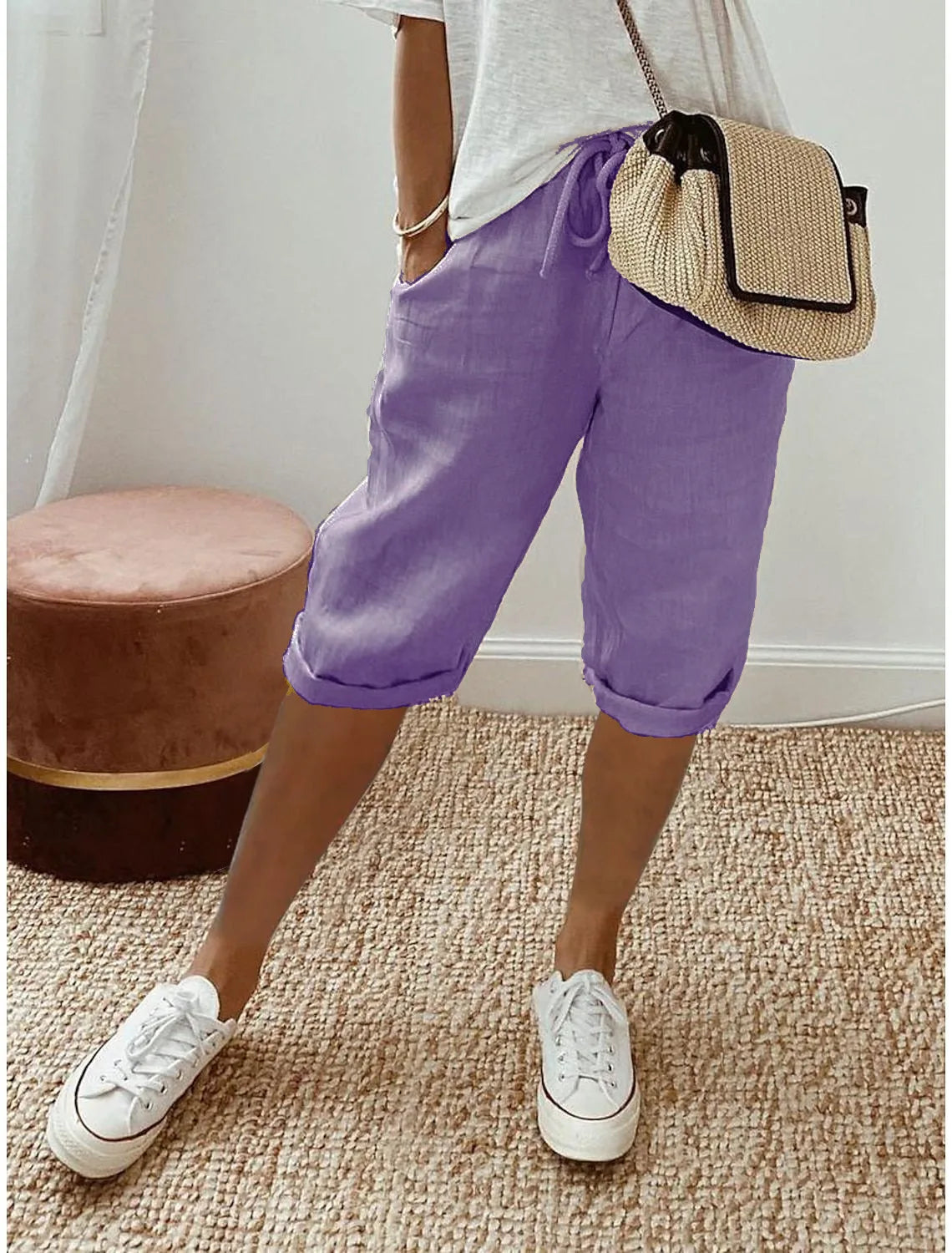 Short en lin frais