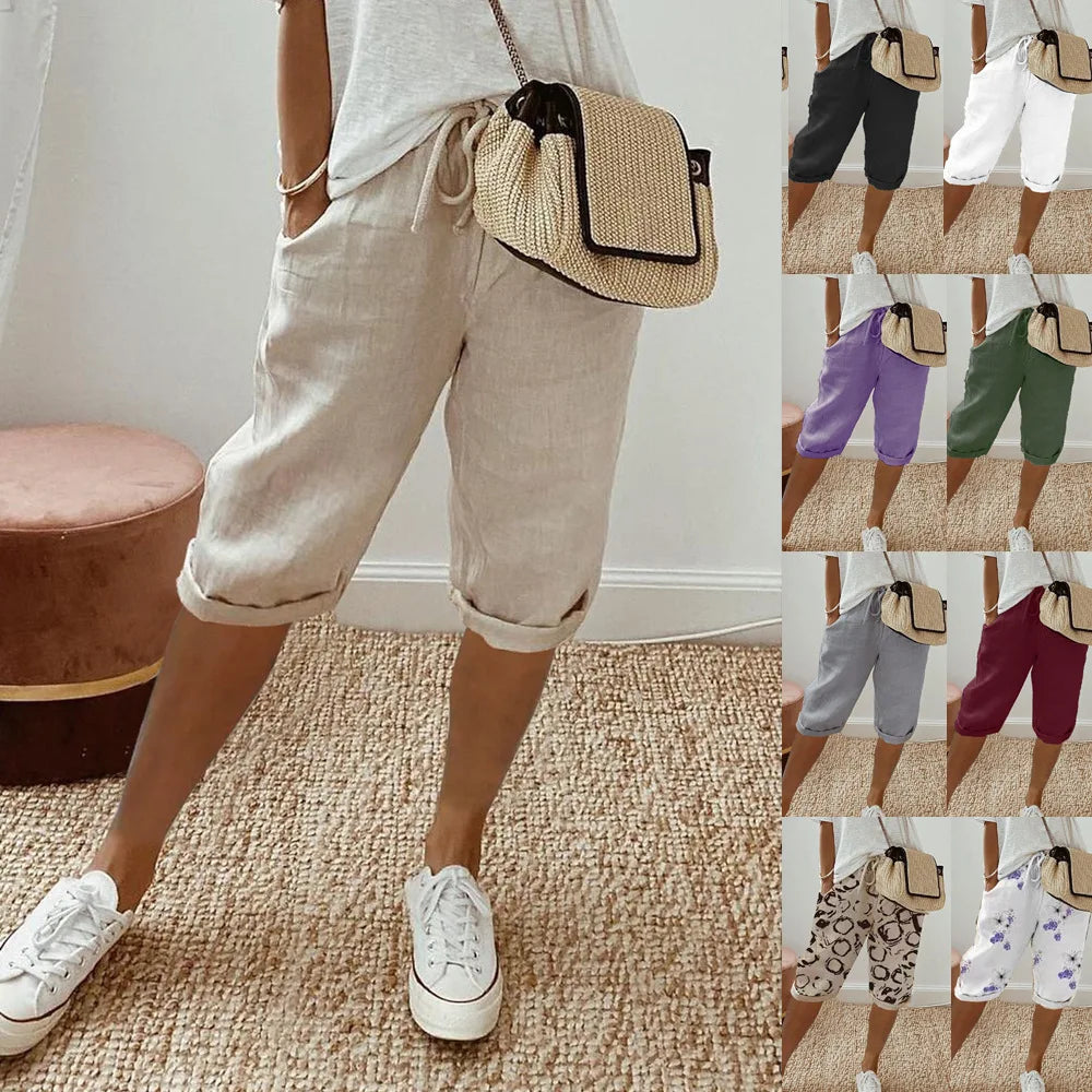 Short en lin frais