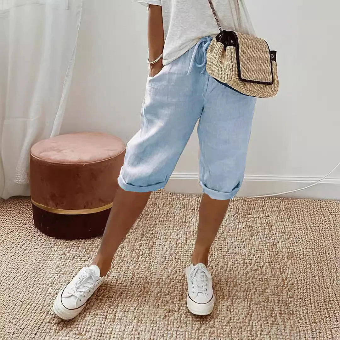 Short en lin frais