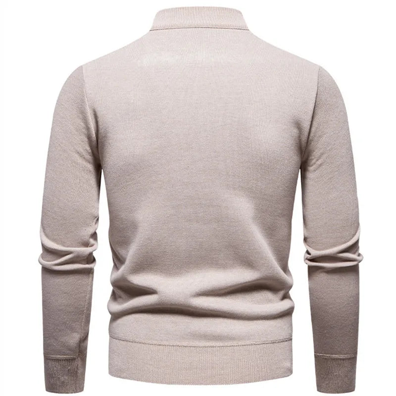 Pull en maille zippé