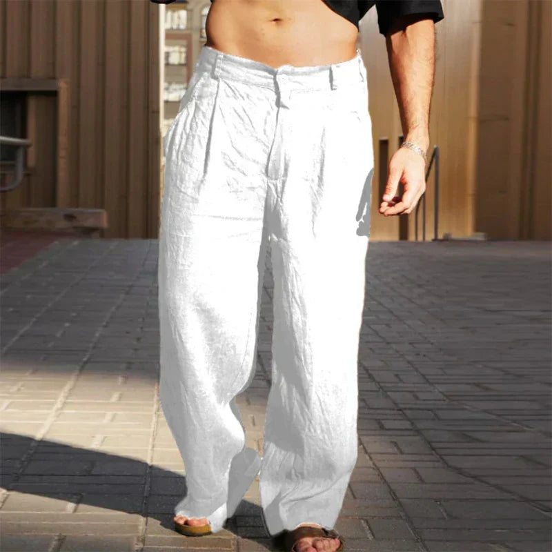 Pantalons de lli amples