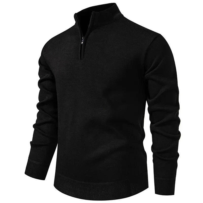 Pull en maille zippé