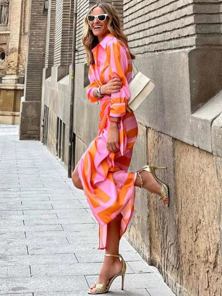 Vestit enforcat estampat