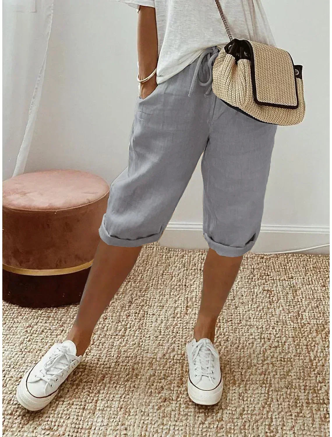 Short en lin frais