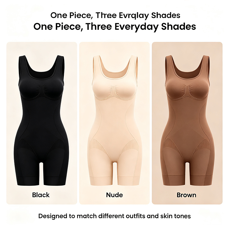 Body gainant ventre plat et rehausseur de fesses, soutien du dos, design dos nu froncé