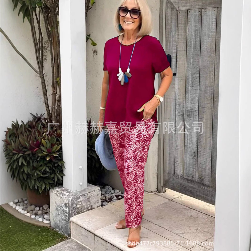 Completo casual a due pezzi da donna