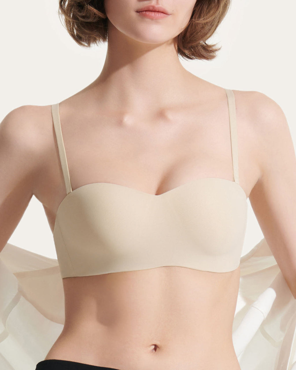 Sujetador bandeau convertible de sujeción intensa