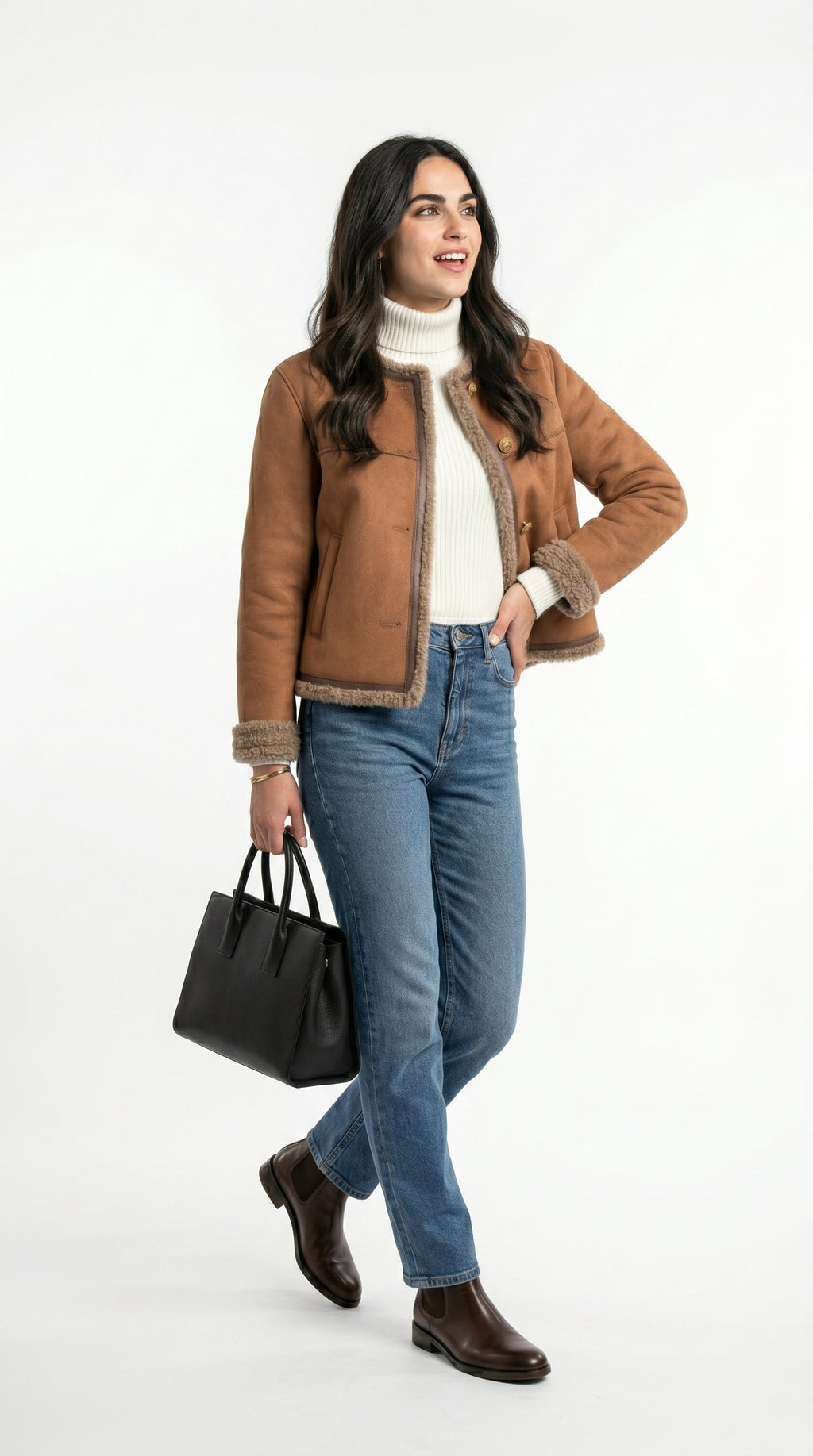 Chaqueta de piel de oveja