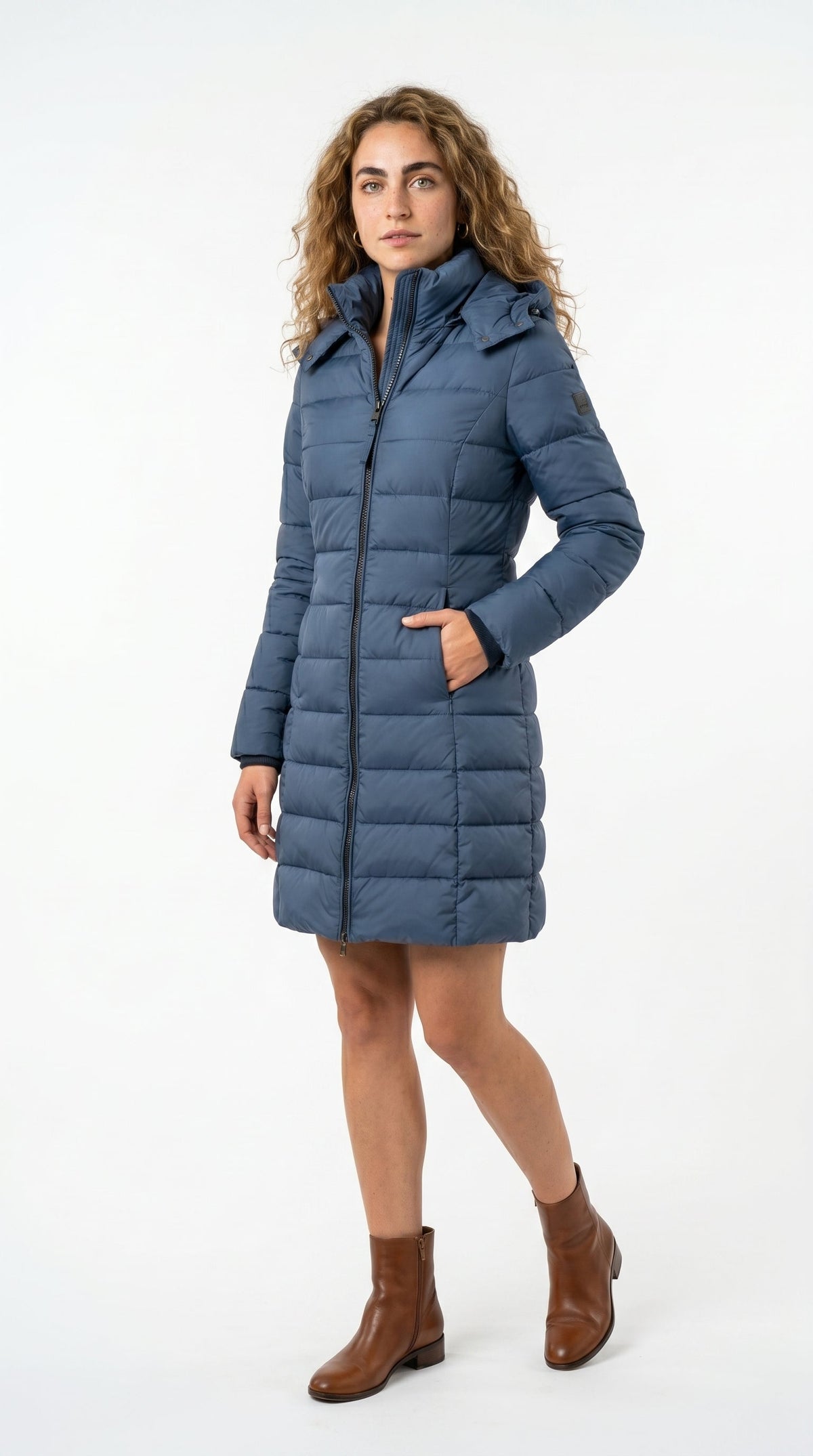 Parka llarga amb caputxa