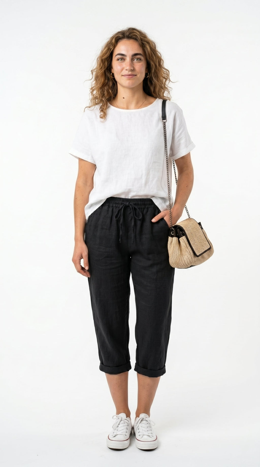 Pantaloni corti versatili all'altezza del ginocchio