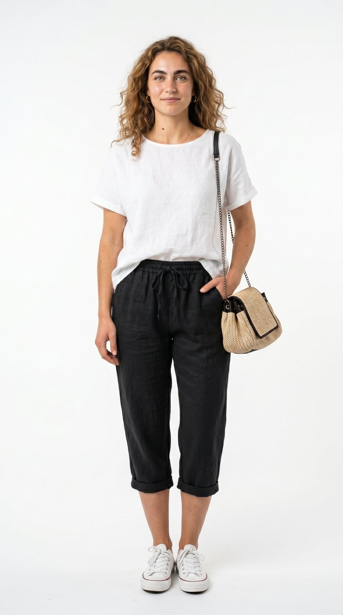 Pantaloni corti versatili all'altezza del ginocchio