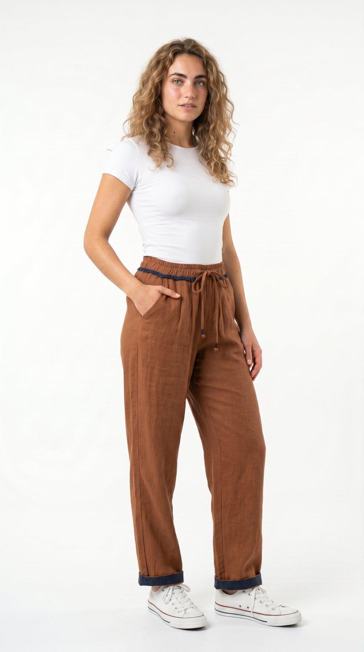Pantaloni con coulisse casual