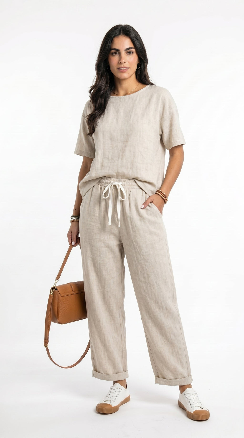 Pantalones de lino elegantes
