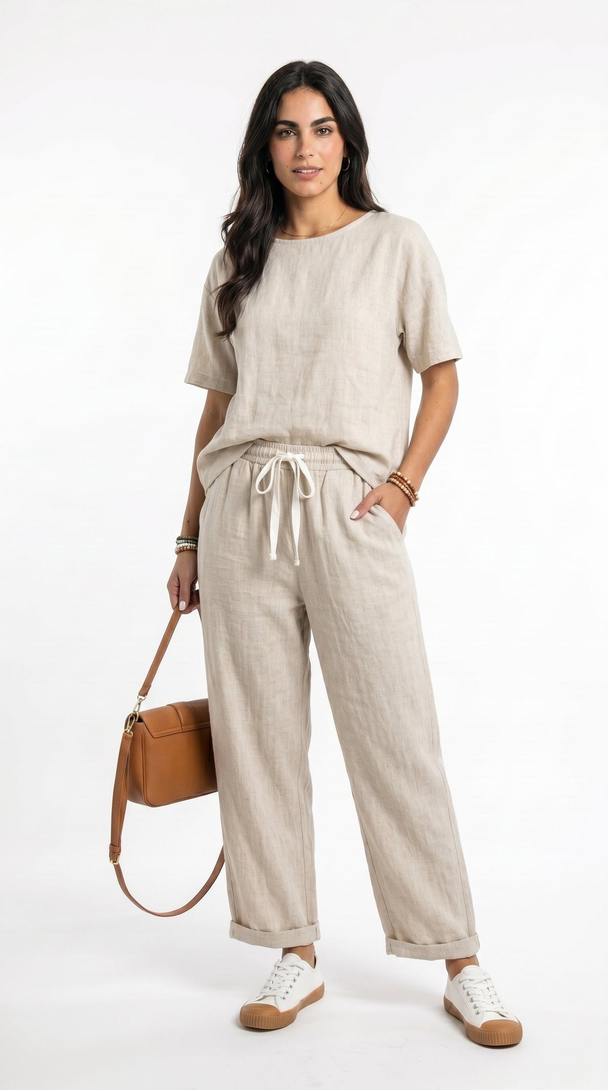 Pantalones de lino elegantes