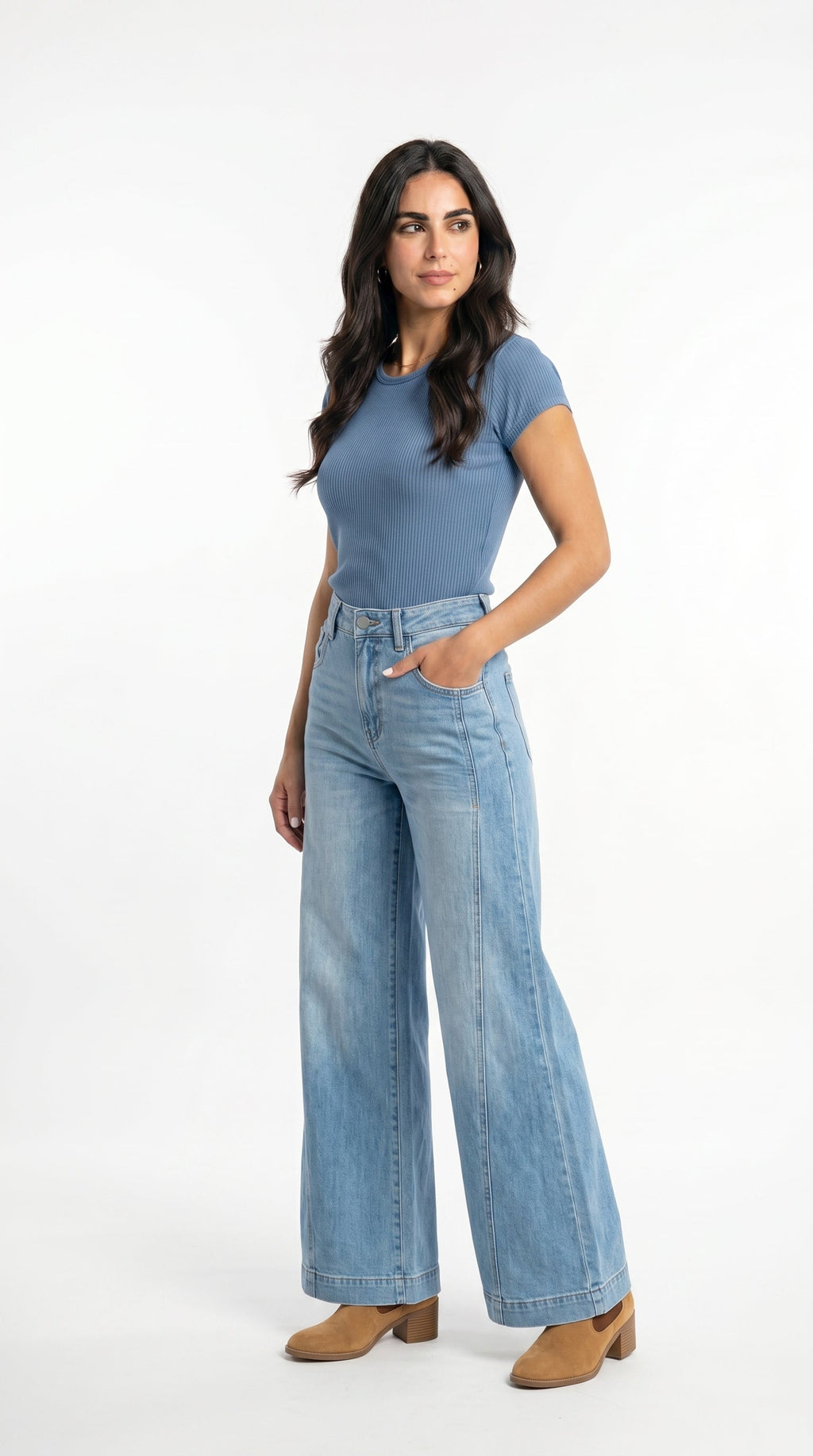 Pantalons boho vintage d’efecte texà