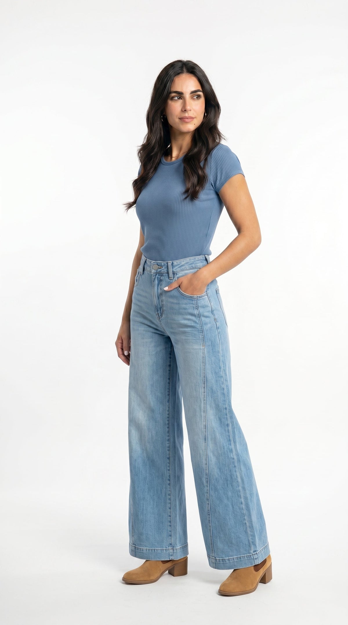 Pantalons boho vintage d’efecte texà