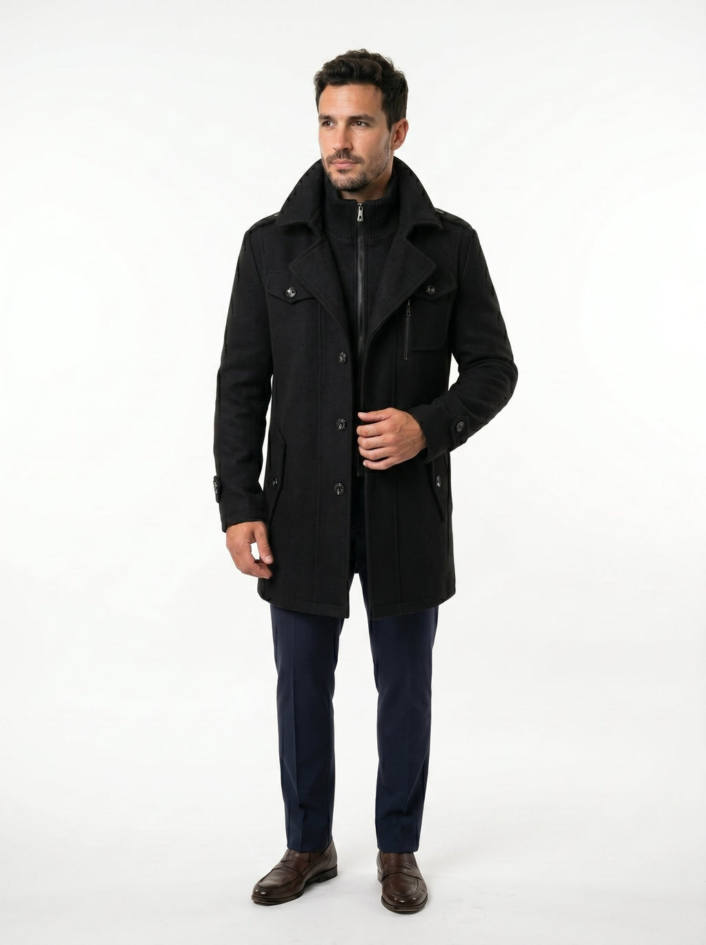 Abrigo elegante de invierno