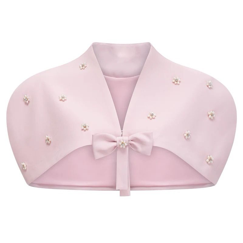 Conjunt de xal i corset rosa Zulema