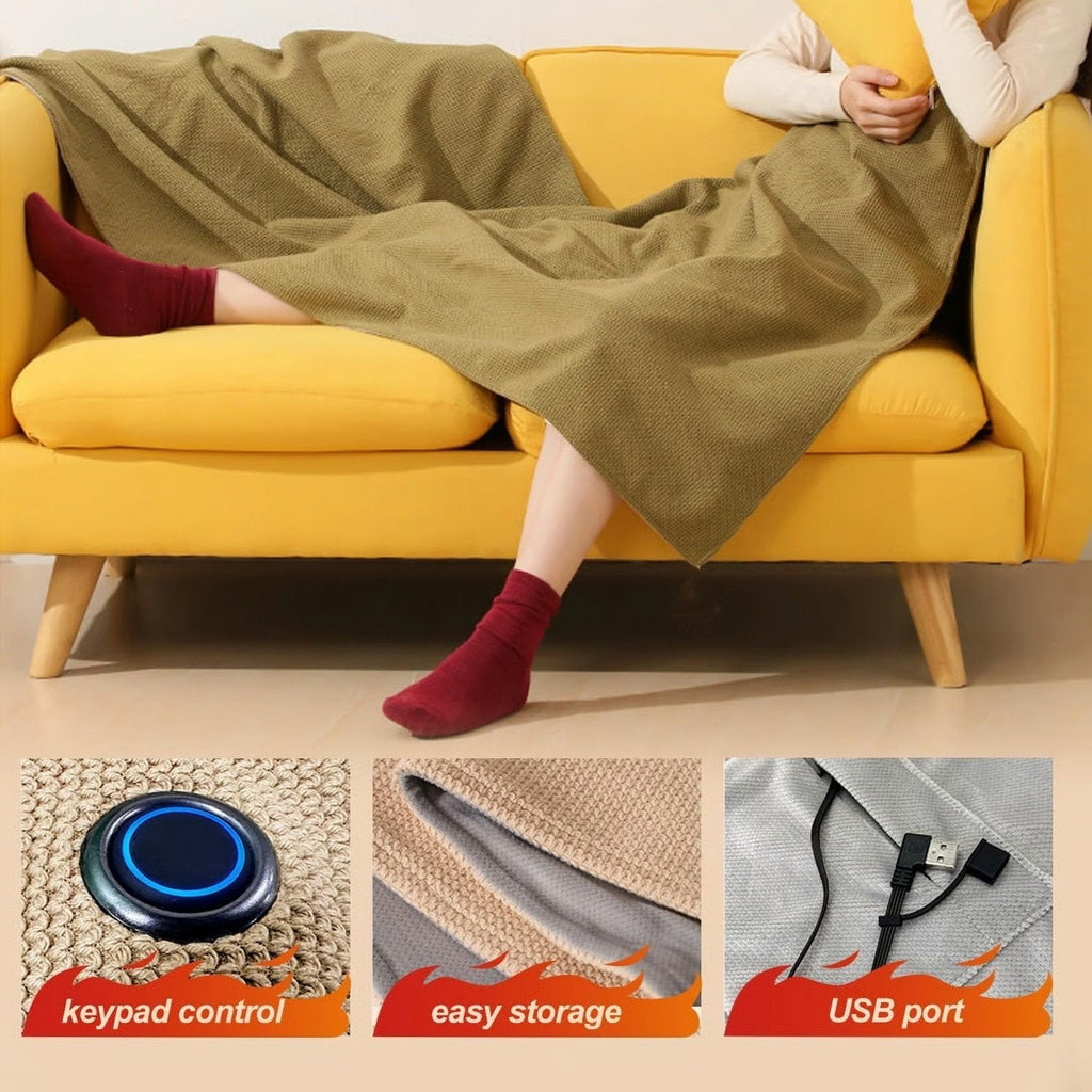 Coperta riscaldante portatile