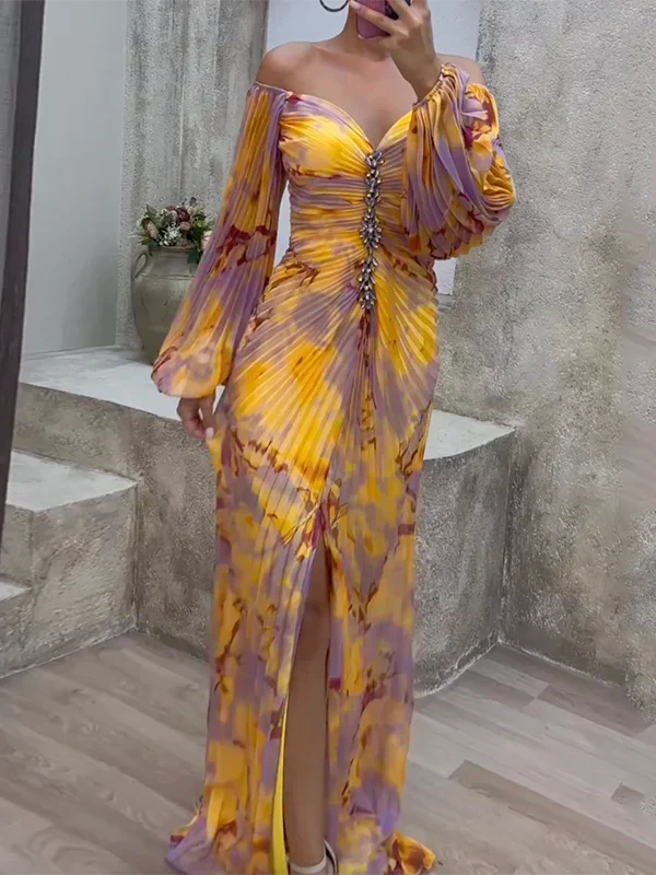 Vestido de escote en V