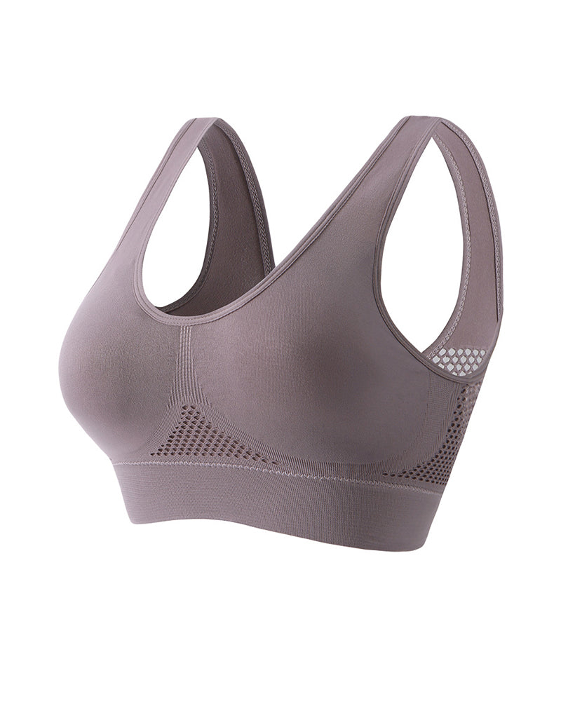 Soutiador esportiu sense costures amb estalvis amovibles