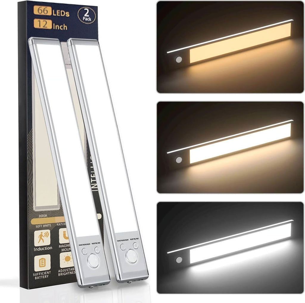 🏆 Oferta Imperdible -50% 🔥 Iluminación de 3 Colores con Sensor Inteligente Magnético Recargable Sin Agujeros