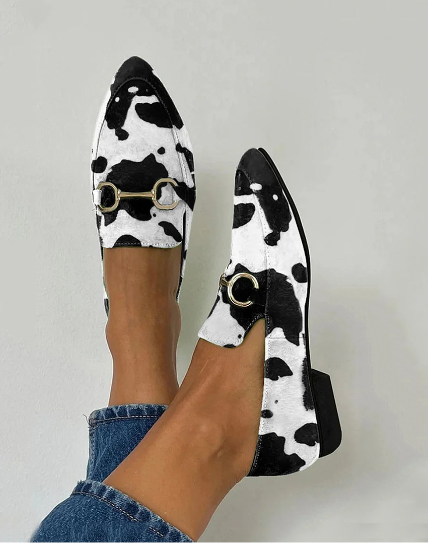Mocassins imprimés à boucle