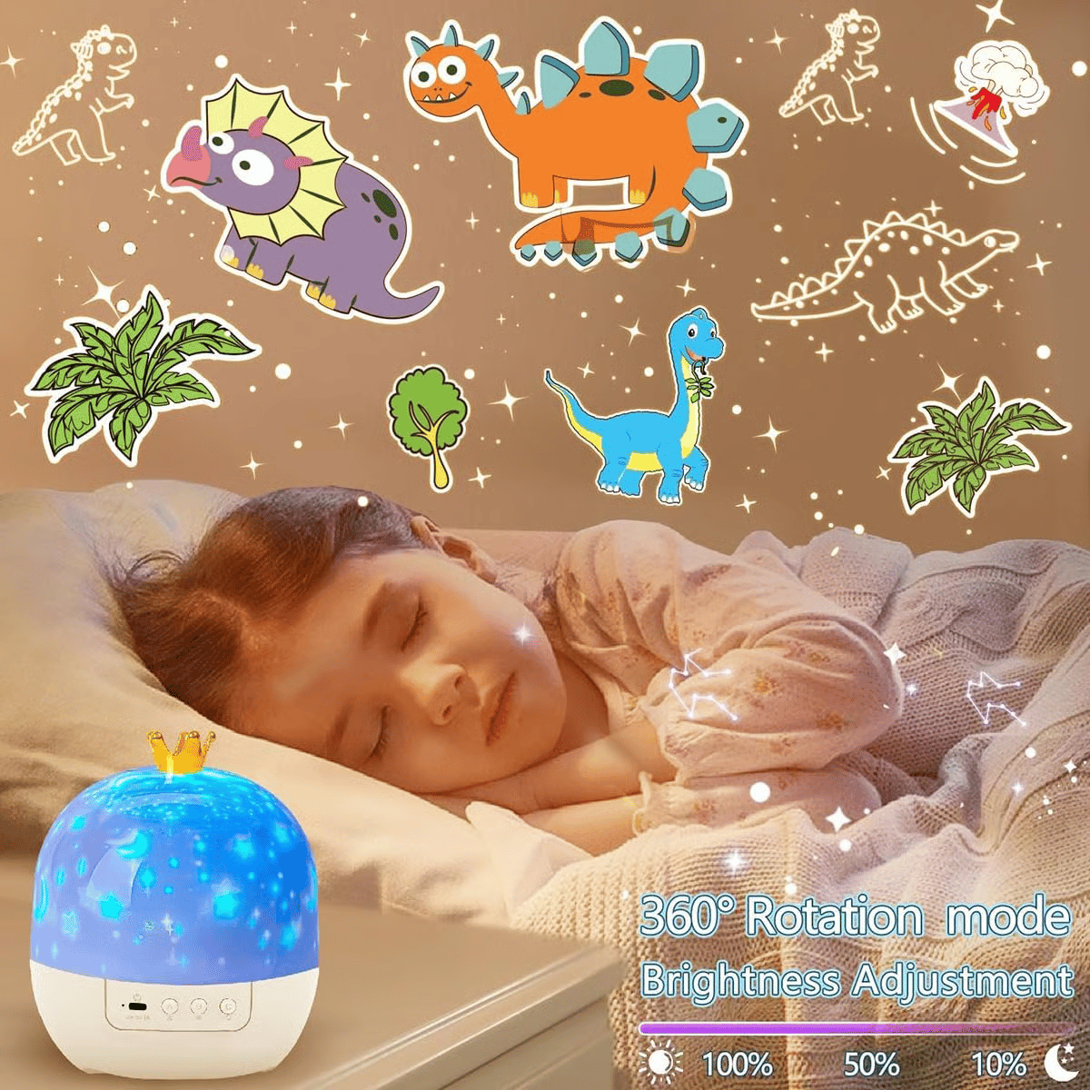 🌙 50% DE DESCOMPTE ! ✨ Projector nocturn infantil - 15 pel·lícules amb llum suau, càrrega per USB, ideal per dormir o jugar 🎥📦