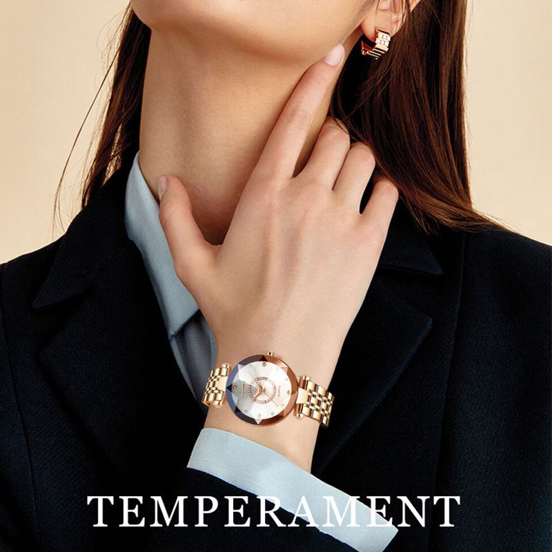 Orologio da donna con quadrante sfumato scintillante