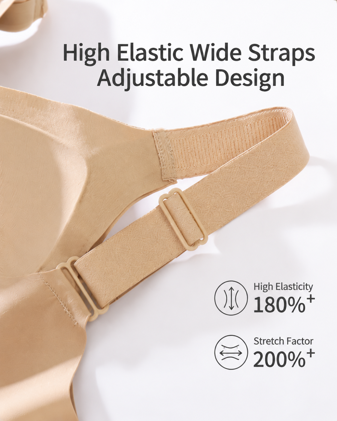 Pack de 2 sujetadores push-up de encaje sin costuras y transpirables