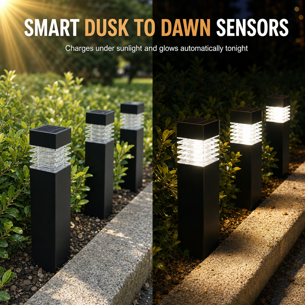 Lampe solaire de jardin à piquer pour l'extérieur