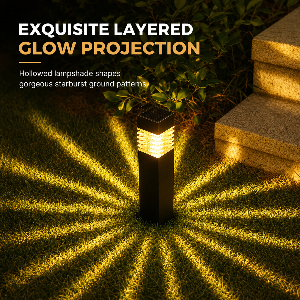 Lampe solaire de jardin à piquer pour l'extérieur
