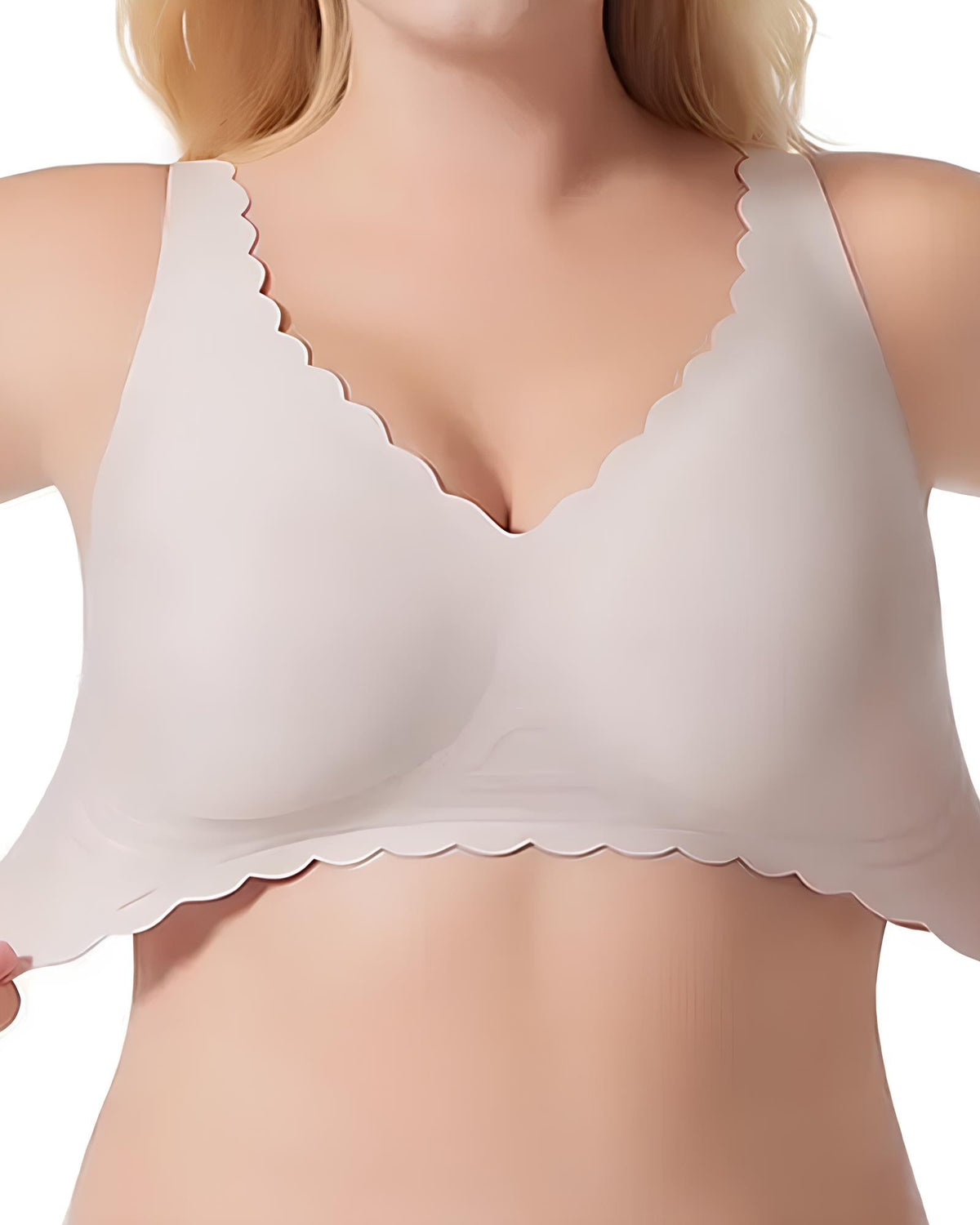 Sostenidor push-up elàstic amb escot en V sense aros ni costures