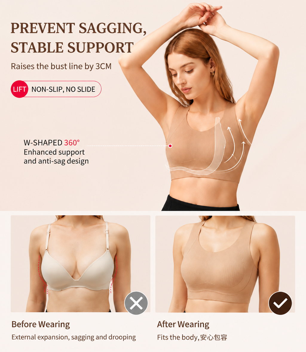 Soutien-gorge invisible sans coutures ni armatures pour un confort optimal