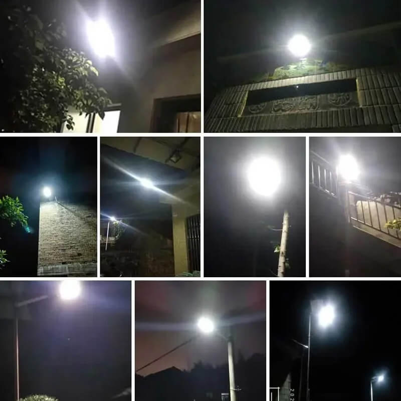 Projector solar LED per a exteriors amb detector PIR i comandament a distància
