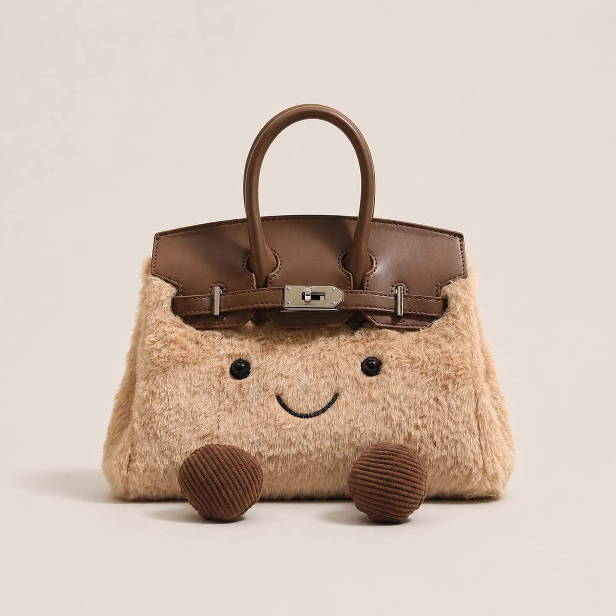 Borsa tote di peluche