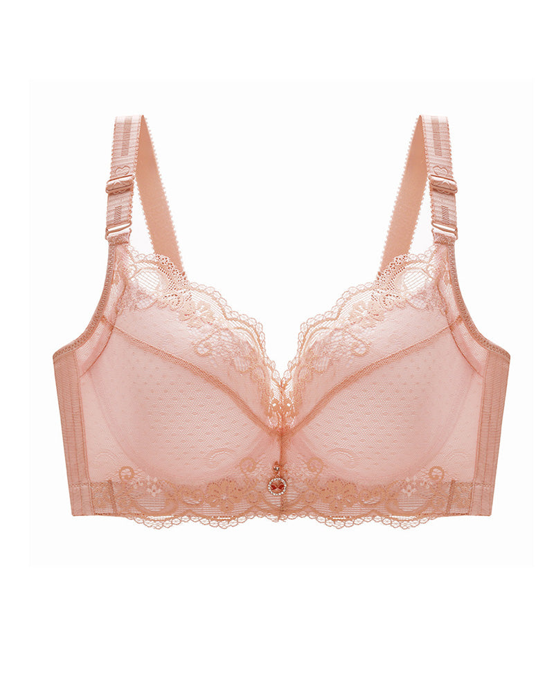 Soutiador push-up entallat de renda amb varetes