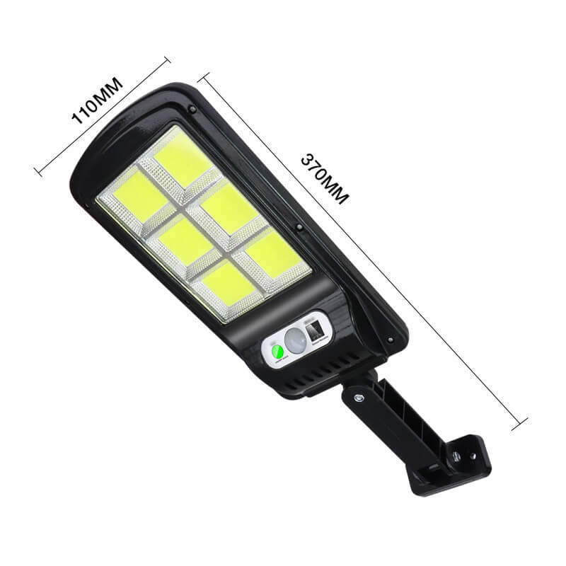 Projecteur solaire LED d'extérieur avec détecteur PIR et télécommande