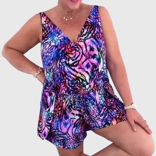 Greta - Vestido de Baño Elegante con Escote en V